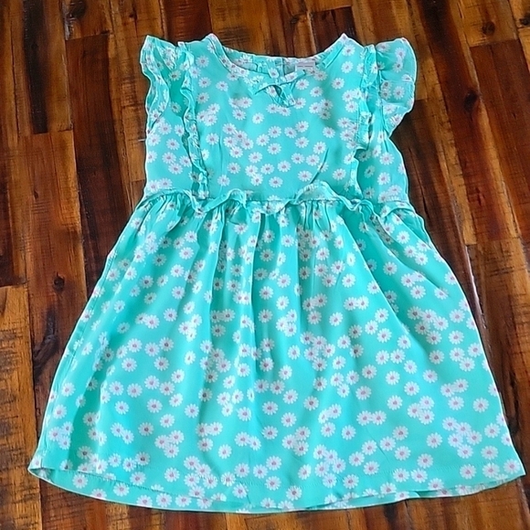 Carter's Other - Carter's Green Ruffle Dress